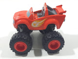 2014 Mattel Viacom Blaze & The Monster Machines Blaze Monster Truck Orange Red Die Cast Toy Car Vehicle