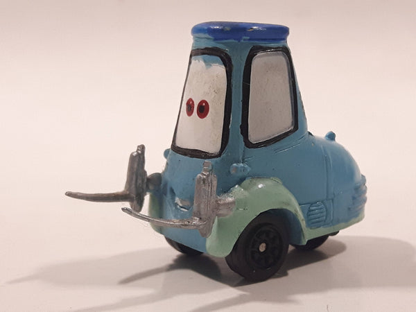 Disney Pixar Cars Fork Lift Guido Blue Hard Rubber Toy Car Vehicle