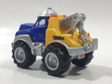 2000 Maisto Hasbro Tonka Lil Chuck & Friends Tow Truck Blue and Yellow Die Cast Toy Car Vehicle