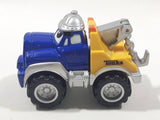2000 Maisto Hasbro Tonka Lil Chuck & Friends Tow Truck Blue and Yellow Die Cast Toy Car Vehicle