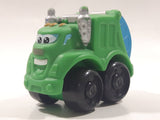 2009 Hasbro Tonka Lil Chuck & Friends Garbage Truck Green and Blue Plastic Toy Car Vehicle