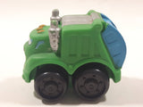 2009 Hasbro Tonka Lil Chuck & Friends Garbage Truck Green and Blue Plastic Toy Car Vehicle