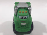 2009 Hasbro Tonka Lil Chuck & Friends Garbage Truck Green and Blue Plastic Toy Car Vehicle