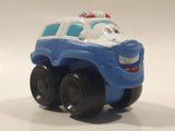 2009 Hasbro Tonka Lil Chuck & Friends Ambulance White and Blue Plastic Toy Car Vehicle