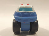 2009 Hasbro Tonka Lil Chuck & Friends Ambulance White and Blue Plastic Toy Car Vehicle