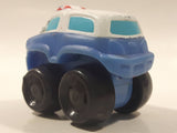 2009 Hasbro Tonka Lil Chuck & Friends Ambulance White and Blue Plastic Toy Car Vehicle