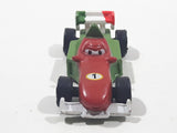 Disney Pixar Cars Francesco Beanoulli #1 Red Green White PVC Hard Rubber Toy Race Car Vehicle
