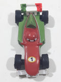 Disney Pixar Cars Francesco Beanoulli #1 Red Green White PVC Hard Rubber Toy Race Car Vehicle