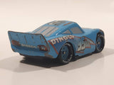 Disney Pixar Cars Lightning McQueen Dinoco #95 Blue Die Cast Toy Car Vehicle