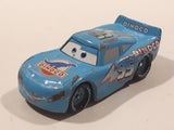 Disney Pixar Cars Lightning McQueen Dinoco #95 Blue Die Cast Toy Car Vehicle