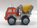 2000 Maisto Hasbro Tonka Lil Chuck & Friends Cement Mixing Truck Orange Grey Yellow Die Cast Toy Car Vehicle