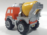 2000 Maisto Hasbro Tonka Lil Chuck & Friends Cement Mixing Truck Orange Grey Yellow Die Cast Toy Car Vehicle