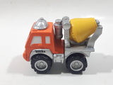 2000 Maisto Hasbro Tonka Lil Chuck & Friends Cement Mixing Truck Orange Grey Yellow Die Cast Toy Car Vehicle