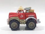 2000 Maisto Hasbro Tonka Lil Chuck & Friends Truck Red Grey and Yellow Die Cast Toy Car Vehicle