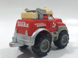 2000 Maisto Hasbro Tonka Lil Chuck & Friends Truck Red Grey and Yellow Die Cast Toy Car Vehicle