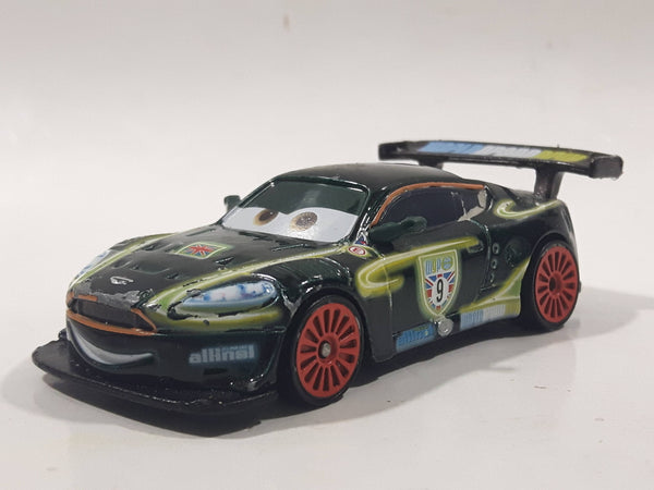 Disney Pixar Cars #9 World Grand Prix Dark Green Die Cast Toy Car Vehicle V2813