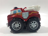 2011 Hasbro Tonka Lil Chuck & Friends Boomer Fire Truck Dark Red Die Cast Toy Car Vehicle