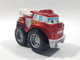 2011 Hasbro Tonka Lil Chuck & Friends Boomer Fire Truck Dark Red Die Cast Toy Car Vehicle