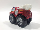 2011 Hasbro Tonka Lil Chuck & Friends Boomer Fire Truck Dark Red Die Cast Toy Car Vehicle