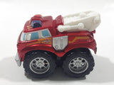 2011 Hasbro Tonka Lil Chuck & Friends Boomer Fire Truck Dark Red Die Cast Toy Car Vehicle