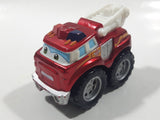 2011 Hasbro Tonka Lil Chuck & Friends Boomer Fire Truck Dark Red Die Cast Toy Car Vehicle