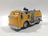 Disney Planes Fire & Rescue Pulaski Piston Peak Fire Department E-64 Yellow Fire Truck Plastic Die Cast Toy Car Vehicle