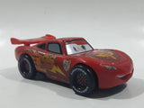 Disney Pixar Cars Lightning McQueen #95 Red Plastic Die Cast Toy Race Car Vehicle