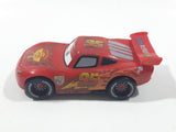 Disney Pixar Cars Lightning McQueen #95 Red Plastic Die Cast Toy Race Car Vehicle