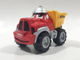 2000 Maisto Hasbro Tonka Lil Chuck & Friends Dump Truck Red and Yellow Die Cast Toy Car Vehicle