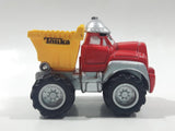 2000 Maisto Hasbro Tonka Lil Chuck & Friends Dump Truck Red and Yellow Die Cast Toy Car Vehicle