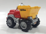 2000 Maisto Hasbro Tonka Lil Chuck & Friends Dump Truck Red and Yellow Die Cast Toy Car Vehicle