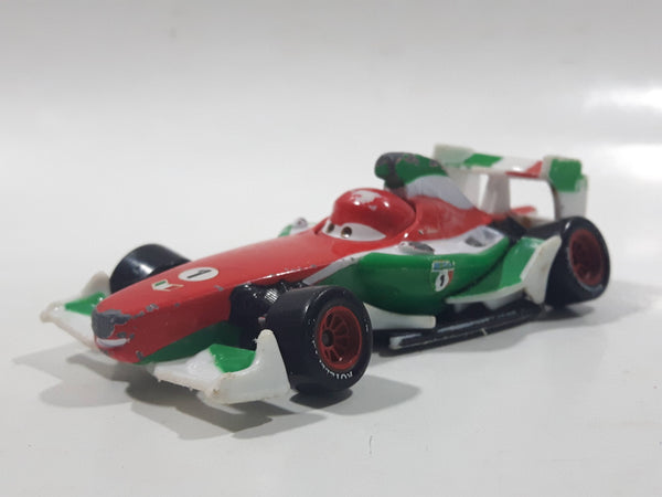 Disney Pixar Cars Francesco Beanoulli #1 Red Green White Die Cast Toy Race Car Vehicle V2800