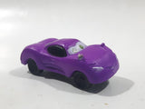Disney Pixar Cars Purple Mini PVC Hard Rubber Toy Car Vehicle