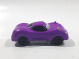 Disney Pixar Cars Purple Mini PVC Hard Rubber Toy Car Vehicle
