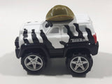 2000 Maisto Hasbro Tonka Lil Chuck & Friends Safari Truck Zebra White and Black Die Cast Toy Car Vehicle
