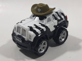 2000 Maisto Hasbro Tonka Lil Chuck & Friends Safari Truck Zebra White and Black Die Cast Toy Car Vehicle