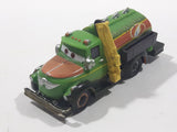Disney Pixar Cars Vac Tanker Truck Green and Brown Plastic Die Cast Toy Car Vehicle