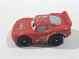 2006 Disney Pixar Cars Lightning McQueen #95 Red Plastic Die Cast Toy Car Vehicle L4104