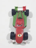 Disney Pixar Cars Francesco Beanoulli #1 Red Green White PVC Hard Rubber Toy Race Car Vehicle