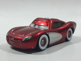 Disney Pixar Cars Lightning McQueen Metallic Red and White Die Cast Toy Car Vehicle