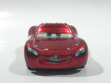 Disney Pixar Cars Lightning McQueen Metallic Red and White Die Cast Toy Car Vehicle