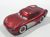 Disney Pixar Cars Lightning McQueen Metallic Red and White Die Cast Toy Car Vehicle
