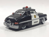 Disney Pixar Cars '49 Merc Police Sheriff Cop Car Black and White Die Cast Toy Car Vehicle