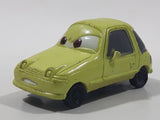 Disney Pixar Cars Acer Lime Yellow Plastic Die Cast Toy Car Vehicle