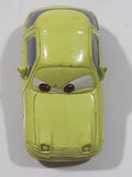 Disney Pixar Cars Acer Lime Yellow Plastic Die Cast Toy Car Vehicle