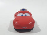 Disney Pixar Cars Taxi Cab Red PVC Hard Rubber Toy Car Vehicle