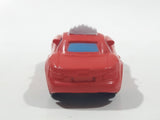 Disney Pixar Cars Taxi Cab Red PVC Hard Rubber Toy Car Vehicle