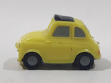 Disney Pixar Cars Yellow PVC Plastic Toy Car Vehicle