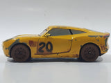 Disney Pixar Cars Yellow 4" Long Die Cast Toy Car Vehicle