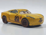 Disney Pixar Cars Yellow 4" Long Die Cast Toy Car Vehicle